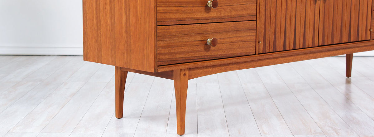 Mid-Century Inlaid Rosewood-Sculpted-Dresser-by-Lane
