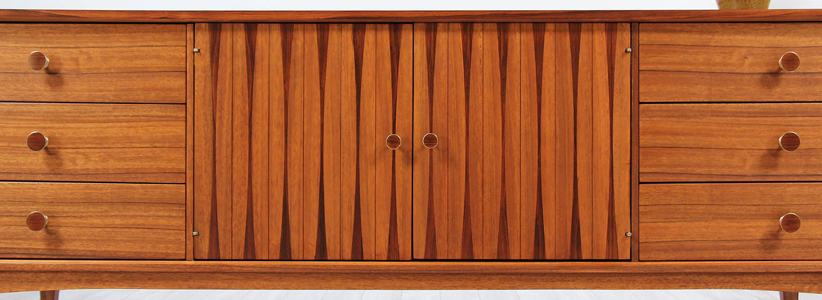 Mid-Century Inlaid Rosewood-Sculpted-Dresser-by-Lane