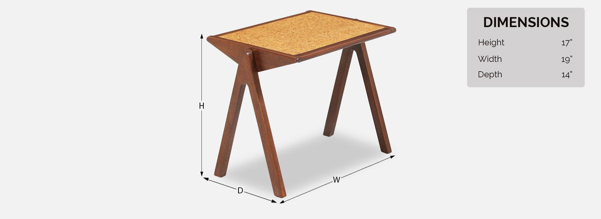 Bob Roukema Cork Top Nesting Tables for Jon Jansen