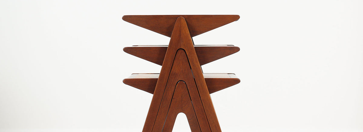 Bob Roukema Cork Top Nesting Tables for Jon Jansen