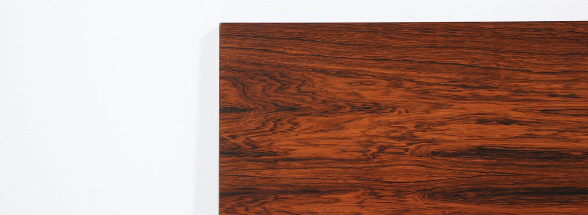 George Nelson `Thin Edge` Full-Size Rosewood Headboard for Herman Miller