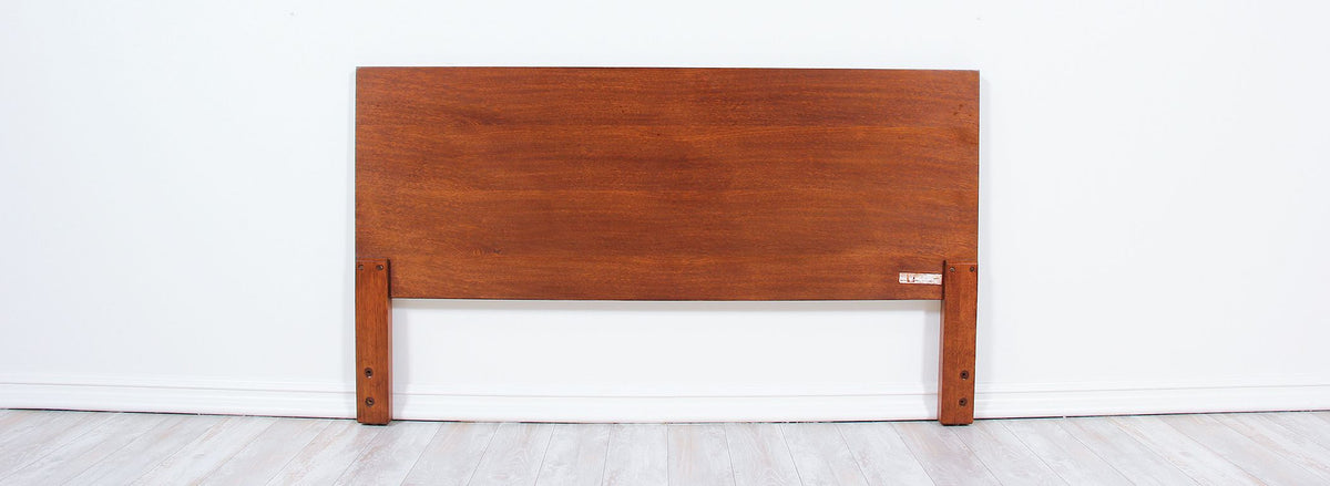 George Nelson `Thin Edge` Full-Size Rosewood Headboard for Herman Miller