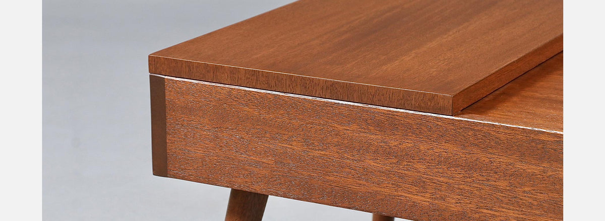 Californian Modern Side Tables w/ Storage Compartments by John Keal