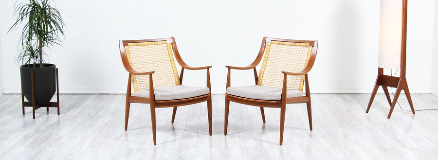 Danish Modern Model FD-146 Lounge Chairs by Peter Hvidt & Orla Mølgaard-Nielsen 2