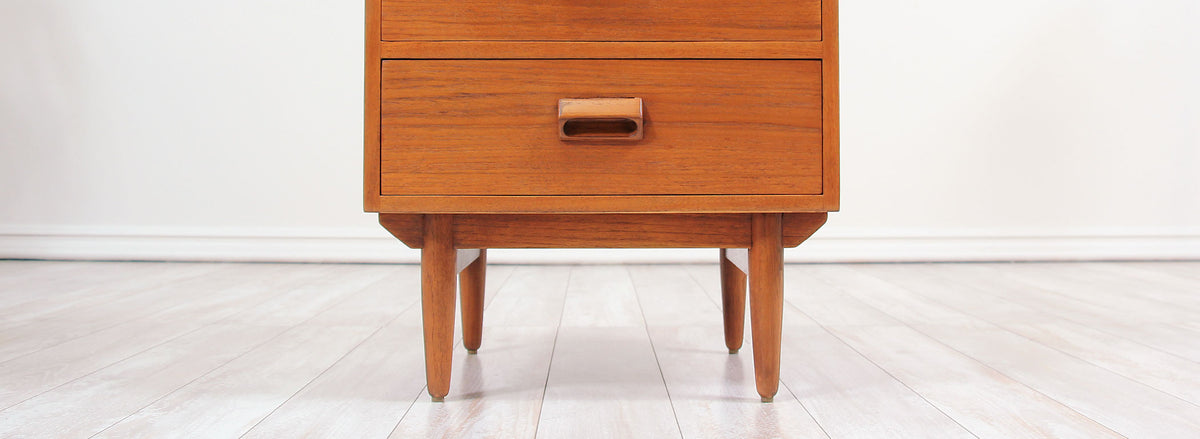 Danish Modern Teak Night Stands by Børge Mogensen for Søborg Møbler