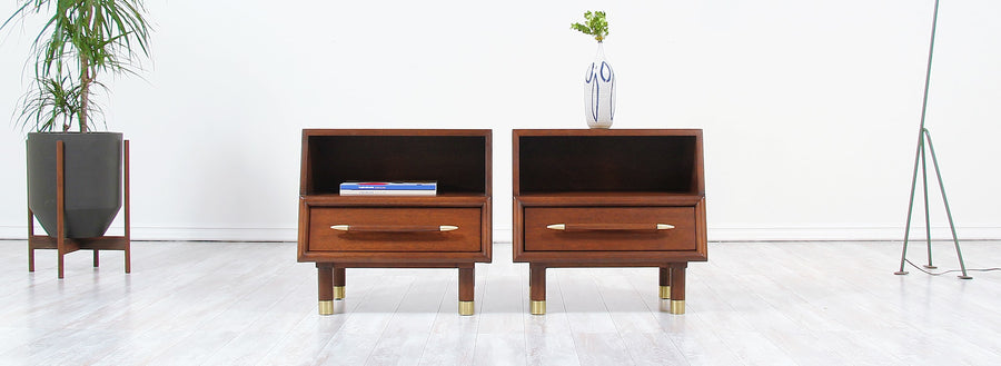 Mid-Century Night Stands by John Keal for Brown Saltman