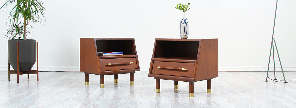 Mid-Century Night Stands by John Keal for Brown Saltman