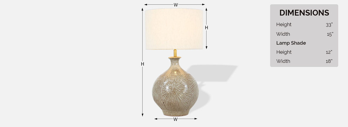 David Cressey & Robert Maxwell Ceramic Table Lamp for Architectural Pottery