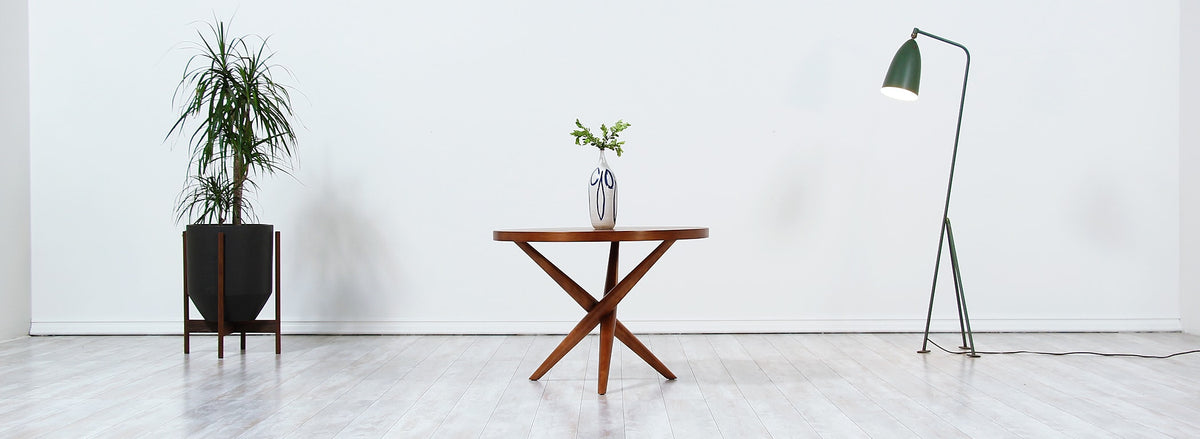 T.H Robsjohn-Gibbings Tripod Side Table for Widdicomb