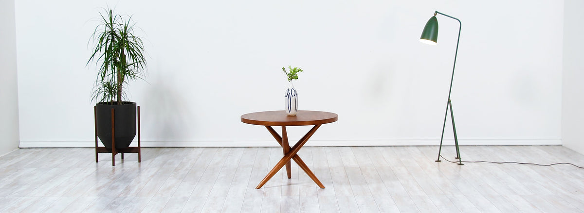 T.H Robsjohn-Gibbings Tripod Side Table for Widdicomb