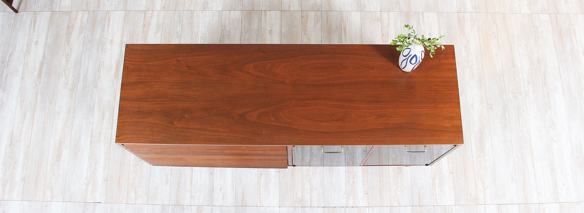 Mid-Century Lacquered & Walnut Dresser by Merton Gershun