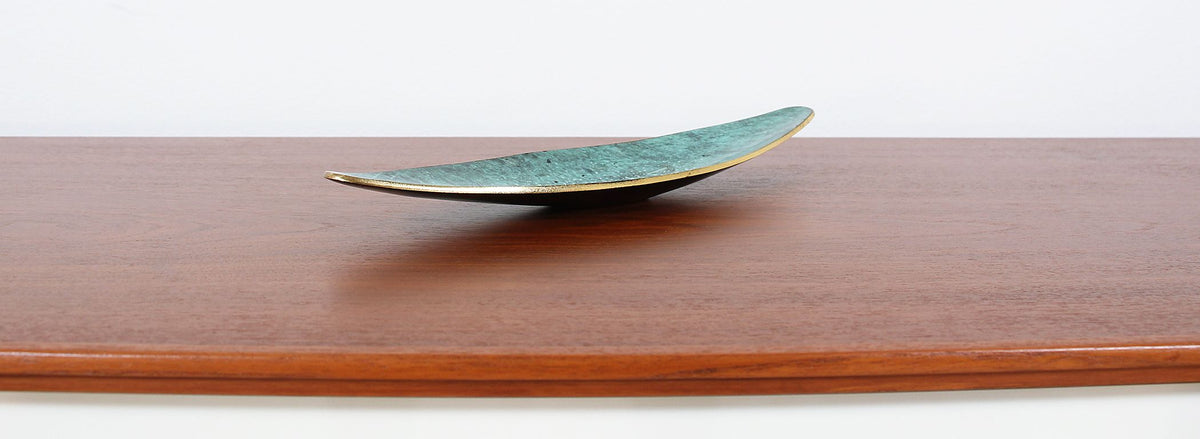 Israeli Verdigris Bronze Tray by Maurice Ascalon for Pal-Bell Co.