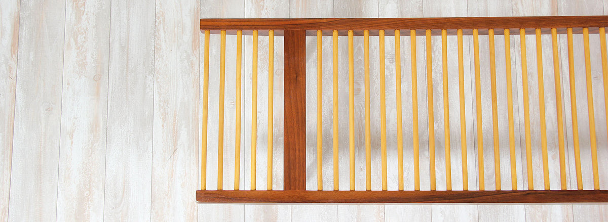 Milo Baughman Large Dowel Bench for Glenn of California