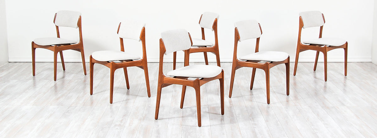Erik Buch Model-49 Dining Chairs for Oddense Maskinsinedkeri