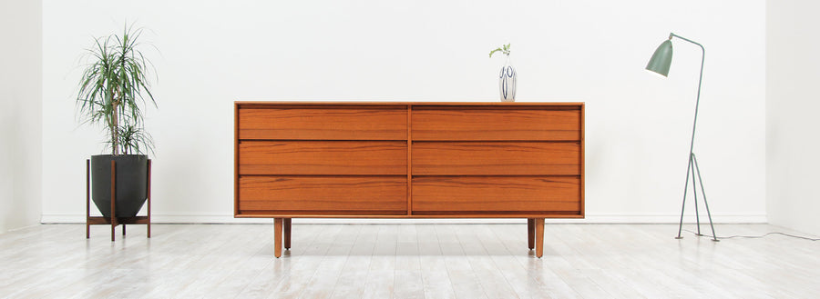 Danish Modern Teak Dresser by Art Furn