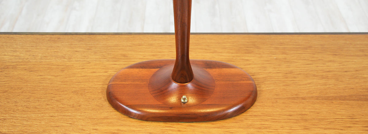 Mid-Century Modern Walnut Desk Lamp