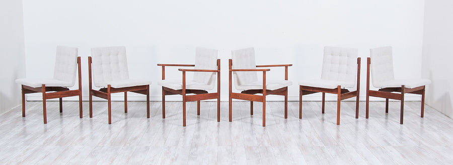 Mid-Century Brazilian Rosewood Dining Chairs by Percival Lafer