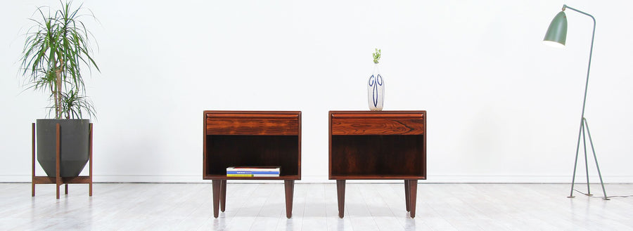Mid-Century Norwegian Rosewood Night Stands by Westnofa