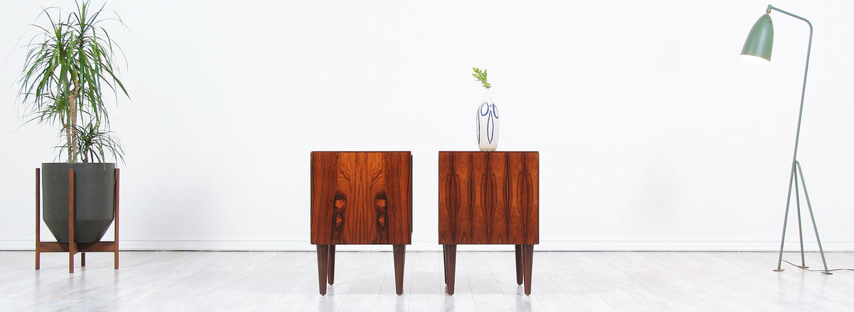 Mid-Century Norwegian Rosewood Night Stands by Westnofa