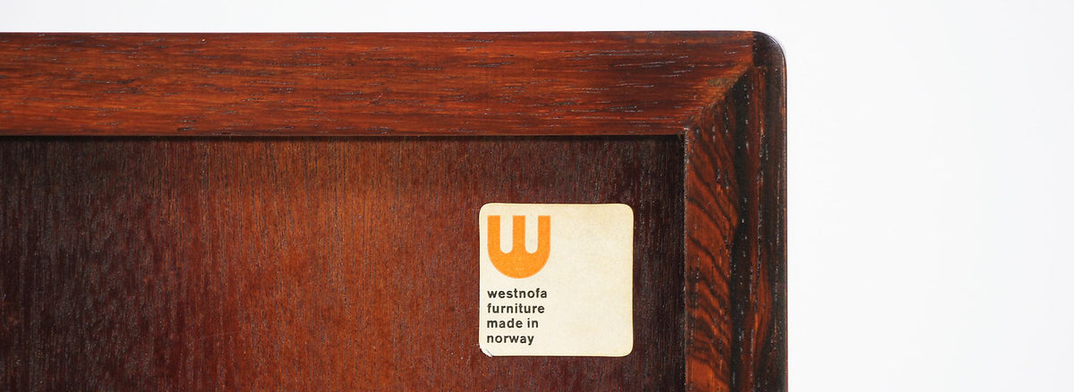 Mid-Century Norwegian Rosewood Night Stands by Westnofa