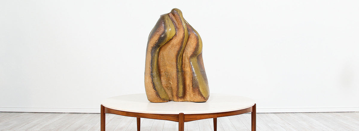 Large Abstract Glazed Ceramic Sculpture