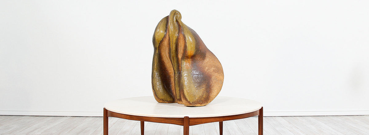 Large Abstract Glazed Ceramic Sculpture