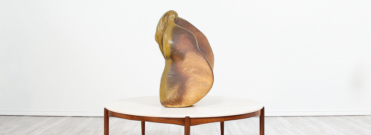 Large Abstract Glazed Ceramic Sculpture