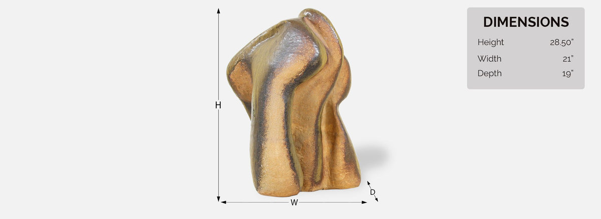 Large Abstract Glazed Ceramic Sculpture