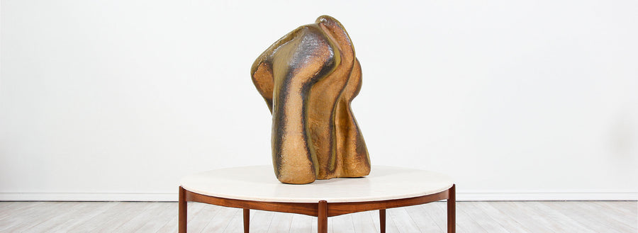 Large Abstract Glazed Ceramic Sculpture