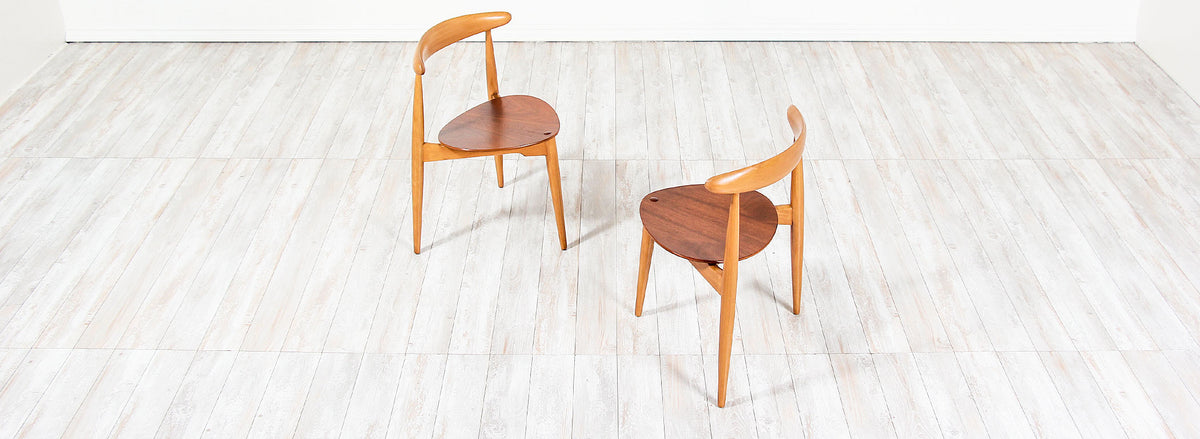 Hans J. Wegner "Heart" Dining Chairs for Fritz Hansen