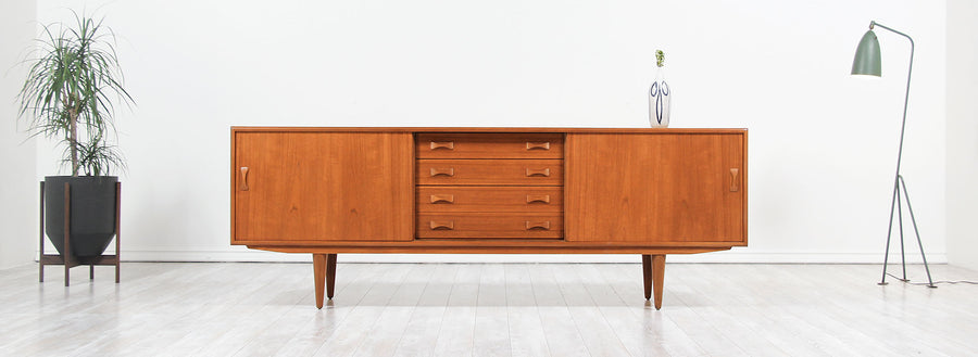 Danish Modern Teak Credenza by Clausen & Søn