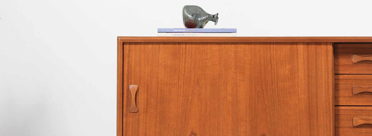 Danish Modern Teak Credenza by Clausen & Søn