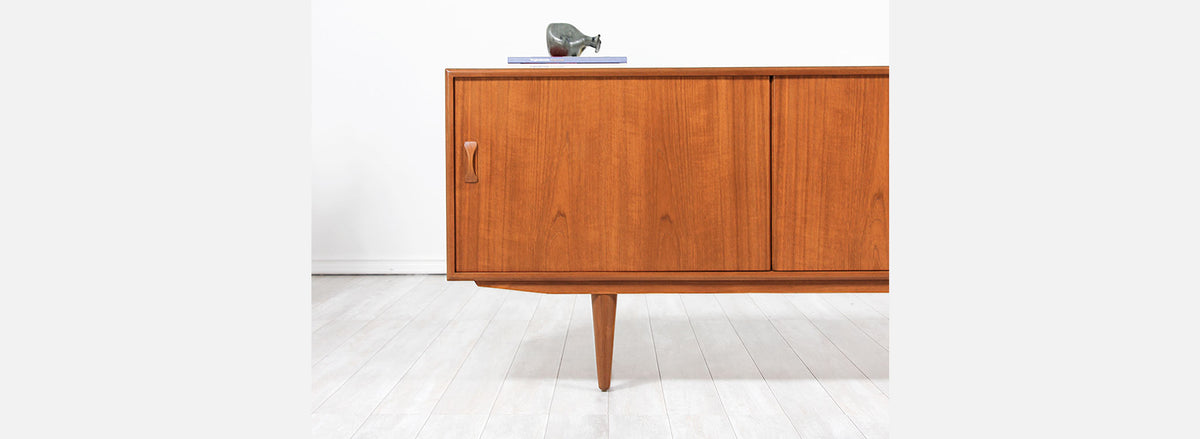 Danish Modern Teak Credenza by Clausen & Søn