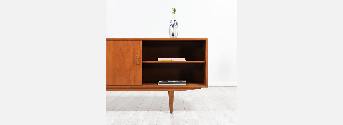 Danish Modern Teak Credenza by Clausen & Søn