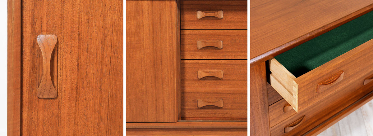 Danish Modern Teak Credenza by Clausen & Søn