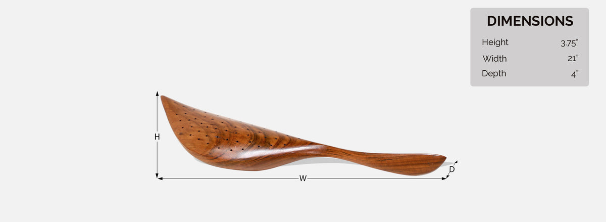 Emil Milan Teak Bissilon Bird Sculpture