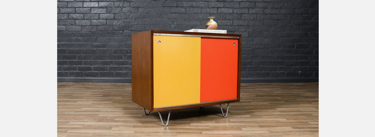 George Nelson Multi-Color Lacquered Cabinet for Herman Miller 