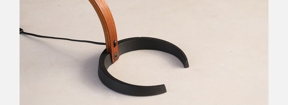 Danish Modern Arc Table Lamp by Mads Caprani