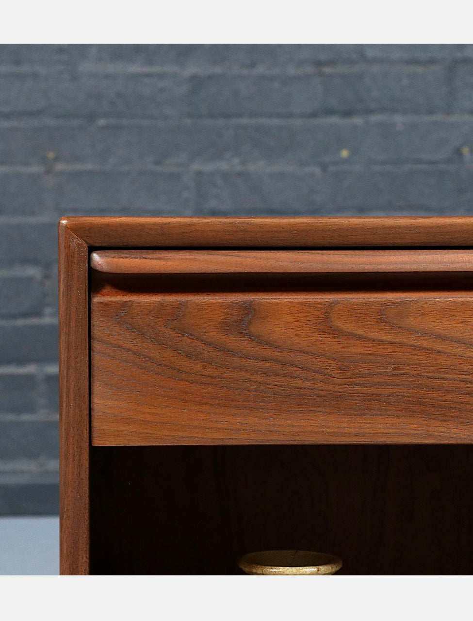 Norwegian Modern Walnut Night Stands w/ Bookcase for Westnofa