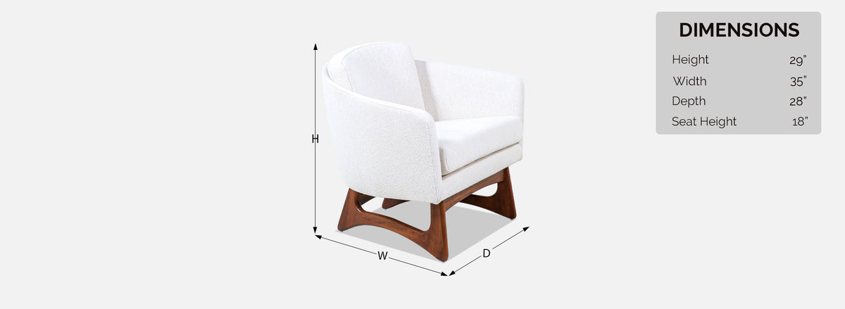Adrian Pearsall Barrel Lounge Chairs for Craft Associates
