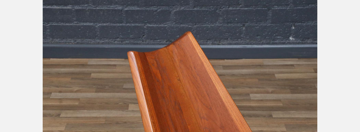 Californian Studio Modern Teak Rocking Chair by Leon Meyer