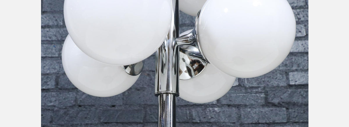 Robert Sonneman Sputnik Space Age Chrome Orb Table Lamp