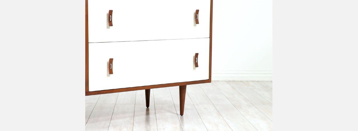 California Modern Two-Tone Lacquered Dresser by Stanley Young for Glenn of CA