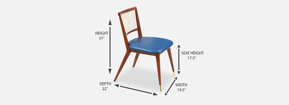 John Keal Walnut Dining Chairs for Brown Saltman 