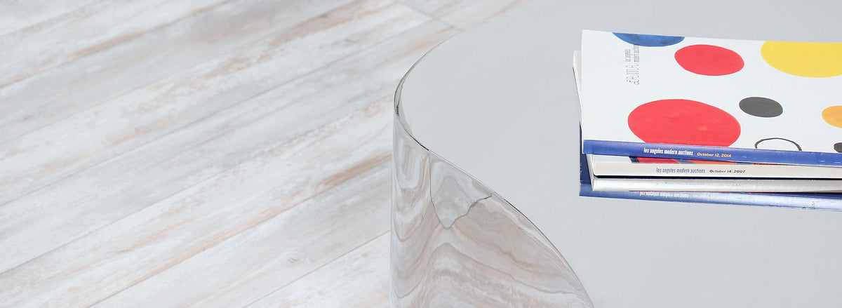 Karl Springer Stainless Steel Free Form Coffee Table