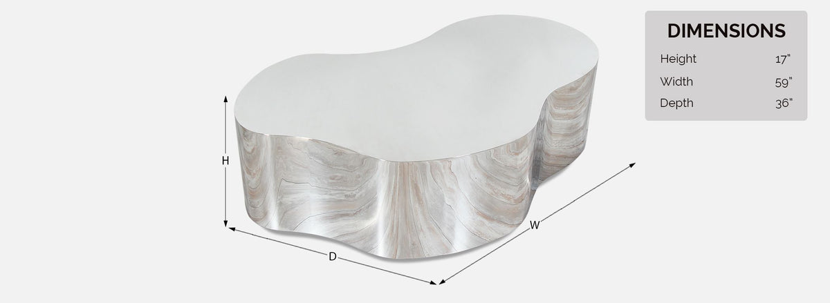 Karl Springer Stainless Steel Free Form Coffee Table