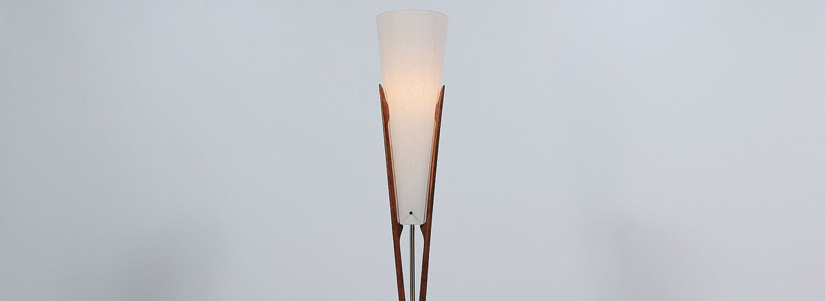 Mid-Century Sculpted Floor Lamp by Modeline 3