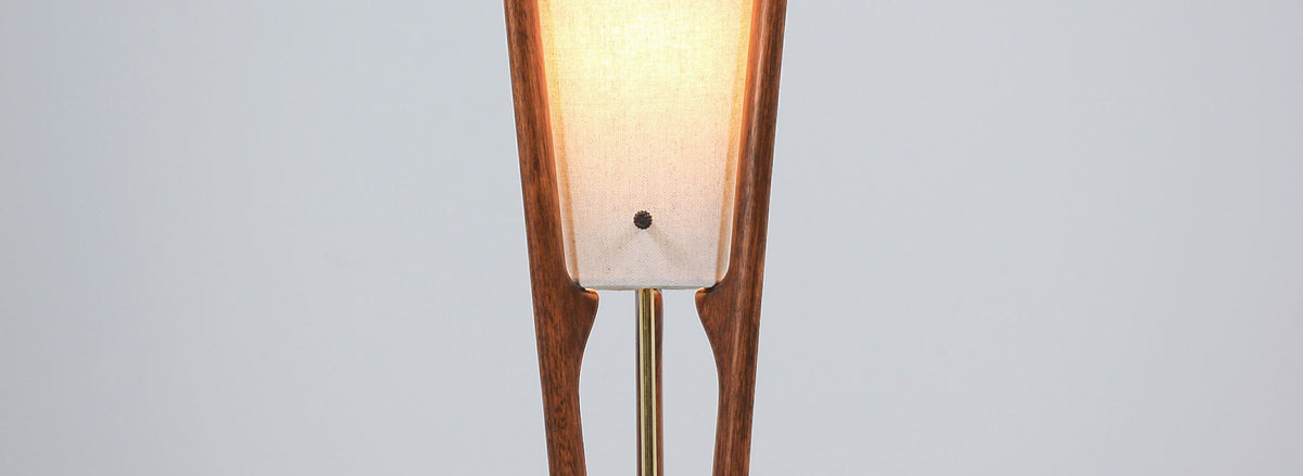Mid-Century Sculpted Floor Lamp by Modeline 3