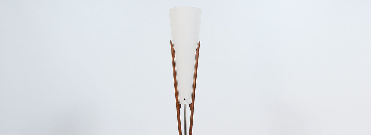 Mid-Century Sculpted Floor Lamp by Modeline 3