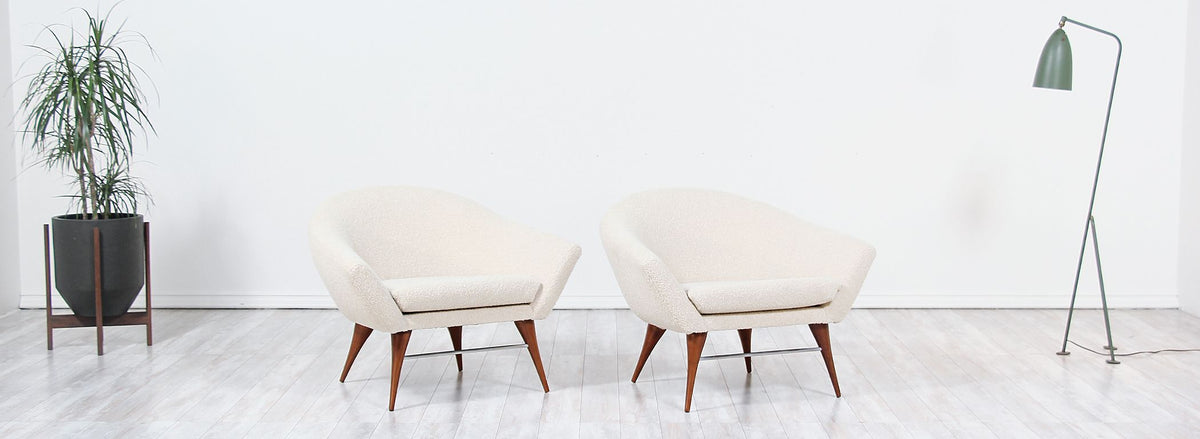 California Modernist Club Chairs by Karpen of California